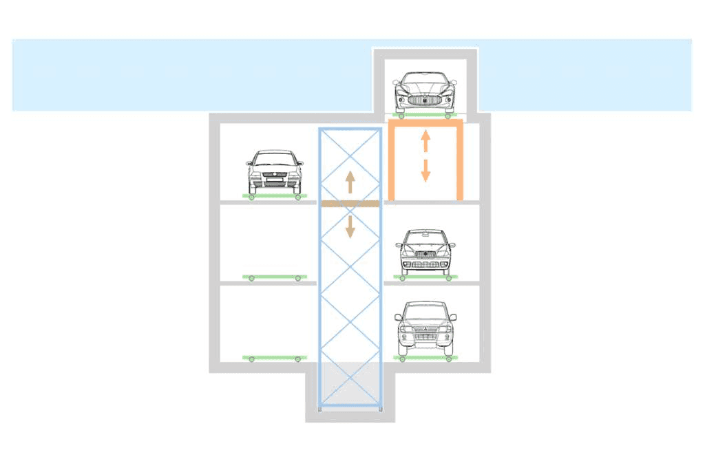 Traslo Park P front technical drawing